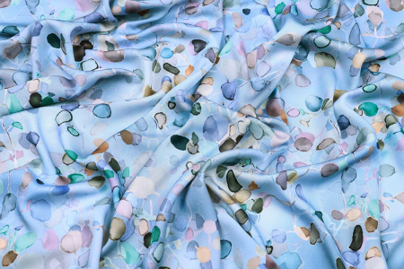 Ткань плательно-блузочная вискоза сатин, Maks Style, вискоза 100%, арт. D- 55