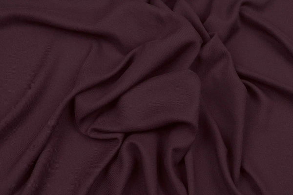 Ткань плательно-блузочная вискоза твил однотонный, Maks Style, вискоза 100%, цвет бордовый, арт. 2881 D-7