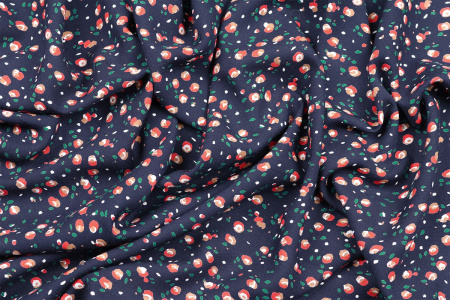 Ткань плательно-блузочная штапель, Maks Style, вискоза 100%, цветочный принт, арт. MS-1146 D-25-1