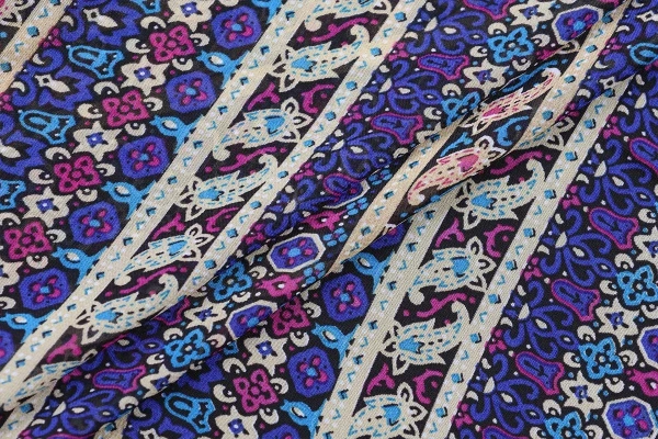 Ткань плательно-блузочная шифон, Maks Style, цветочный принт, арт. MS- 3270 D-25