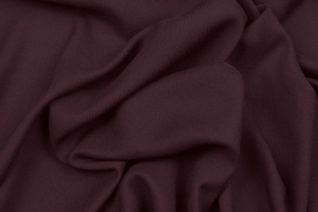 Ткань плательно-блузочная вискоза твил однотонный, Maks Style, вискоза 100%, цвет бордовый, арт. 2881 D-7