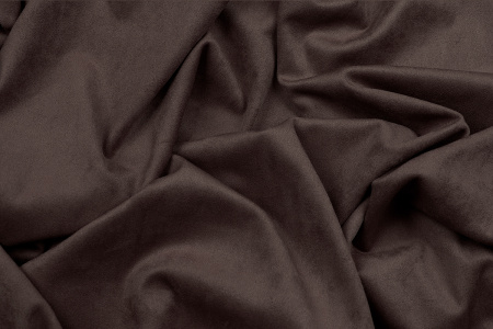 Ткань костюмная замша однотонная, Maks Style, цвет коричневый, арт. MS- 3248 D-11 