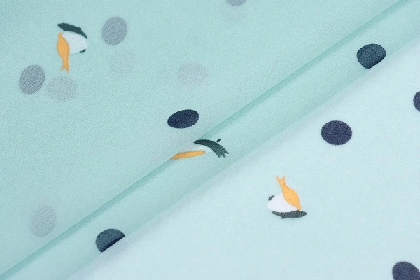 Ткань плательно-блузочная шифон, Maks Style, горох, арт MS- 1241 D-B09Z3392 C-4