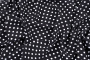 Ткань плательно-блузочная штапель, Maks Style, вискоза 100%, черный принт горох, арт. MS- 1146 D-30 С-3