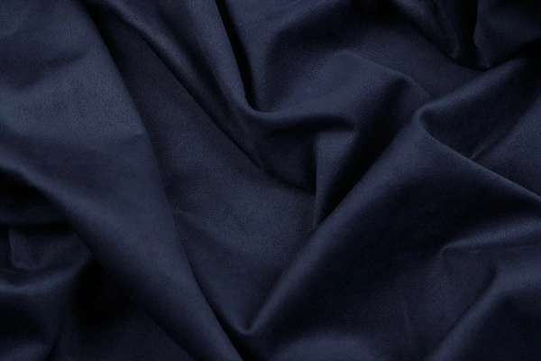 Ткань костюмная замша однотонная, Maks Style, цвет синий, арт. MS- 3248 D-10