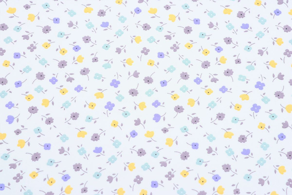 Ткань плательно-блузочная шифон, Maks Style, цветочный принт, арт. MS- 1234 D-8 C-1