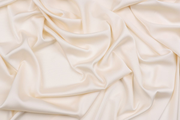 Ткань плательно-блузочная однотонная Армани шелк, Maks Style, цвет светло-бежевый, арт 1132 D-5