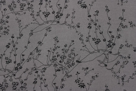 Ткань плательно-блузочная шифон, Maks Style, цветочный принт, арт MS- 1234 D-502 C-1