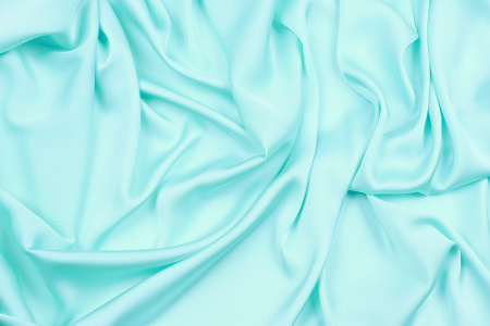 Ткань плательно-блузочная однотонная Армани шелк, Maks Style, цвет голубой, арт 1132 D-32