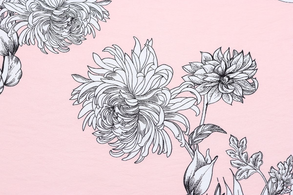 Ткань плательно-блузочная вискоза нейлон, Maks Style, вискоза 80%, нейлон 20%, цветочный принт, арт. MS- 1120 D- 4 С- 2