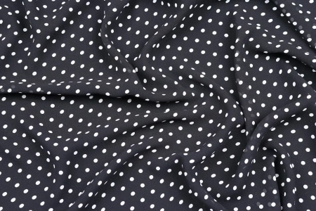 Ткань плательно-блузочная шифон, Maks Style, горох, арт MS- 1234 D-LS210578-1D C-4