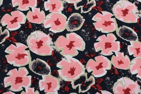 Ткань плательно-блузочная шифон, Maks Style, цветочный принт, арт. 4197-19 D-117846