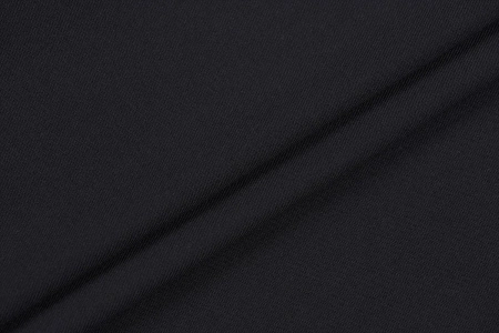 Ткань плательно-блузочная вискоза твил однотонный, Maks Style, вискоза 100%, цвет черный, арт. 2881 D-11