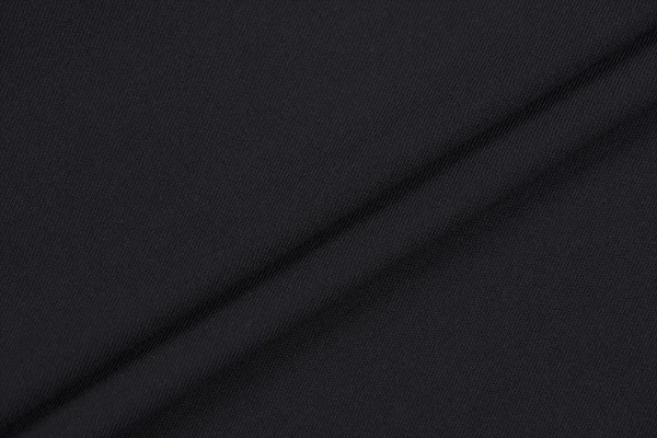 Ткань плательно-блузочная вискоза твил однотонный, Maks Style, вискоза 100%, цвет черный, арт. 2881 D-11