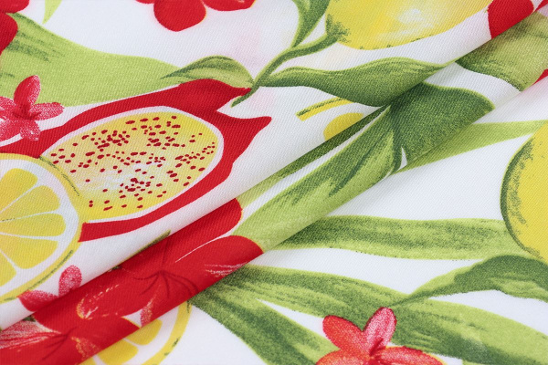 Ткань плательно-блузочная штапель, Maks Style, вискоза 100%, цветочный принт, арт. MS-1173 D-10