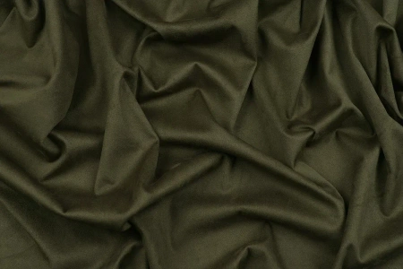 Ткань костюмная замша однотонная, Maks Style, цвет хаки, арт. MS- 3248 D-3