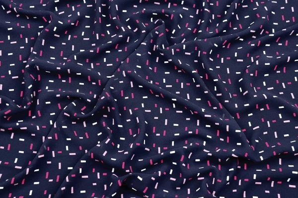 Ткань плательно-блузочная шифон, Maks Style, полоски арт MS- 1241 D-B04Z3472 C-1