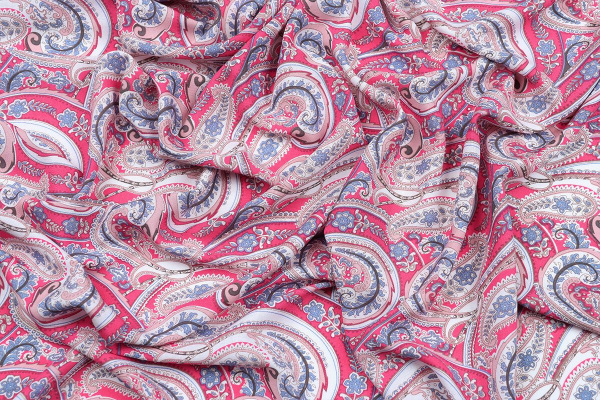 Ткань плательно-блузочная штапель, Maks Style, вискоза 100%, огурцы, арт. SI-3020/17 D-11