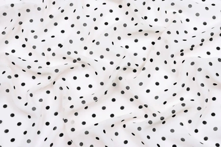 Ткань плательно-блузочная шифон, Maks Style, горох, арт MS- 1116 D-B02ZH1085 C-6