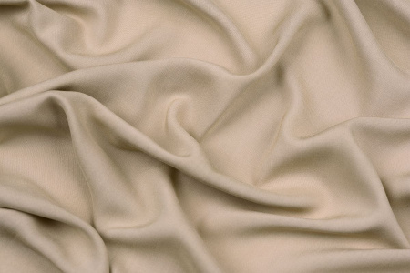 Ткань плательно-блузочная штапель однотонный, Maks Style, вискоза 100%, цвет бежевый, арт. MS- 2453 D-28