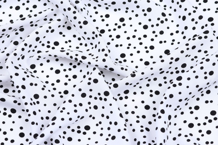 Ткань плательно-блузочная штапель, Maks Style, вискоза 100%, горох, арт. 1146 D-32 С-2