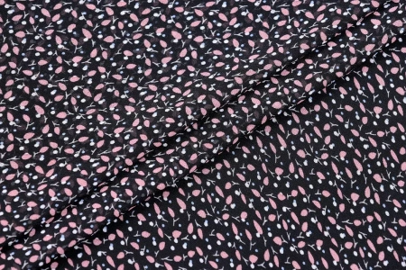 Ткань плательно-блузочная шифон, Maks Style, цветочный принт, арт MS- 1210 D-11 C-1