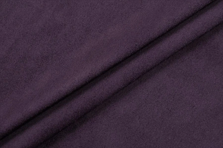 Ткань костюмная замша однотонная, Maks Style, цвет фиолетовый, арт. MS- 3248 D-8