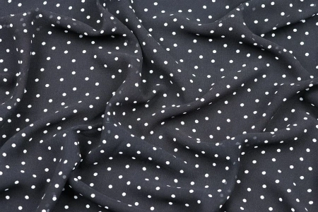 Ткань плательно-блузочная шифон, Maks Style, горох арт MS- 2206 D-B01Z2251 C-1