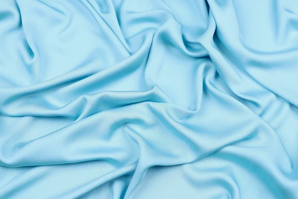 Ткань плательно-блузочная вискоза сатин однотонный, Maks Style, вискоза 100%, цвет белый, арт. MS- 1156 D-8