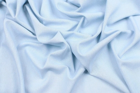 Ткань плательно-костюмная лён вискоза хлопок однотонный, Maks Style, цвет голубой, арт. MS- 1160 D-6