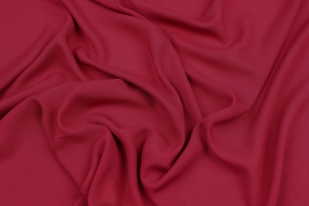 Ткань плательно-блузочная штапель однотонный, Maks Style, вискоза 100%, цвет красный, арт. MS- 2453 D-18