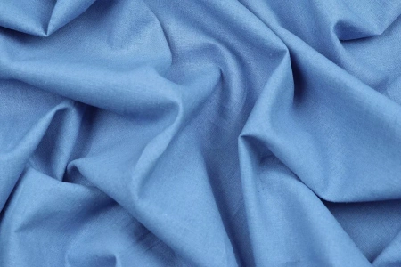 Ткань плательно-костюмная лён вискоза однотонная, Maks Style, цвет синий, арт. MS- 1161 D-8