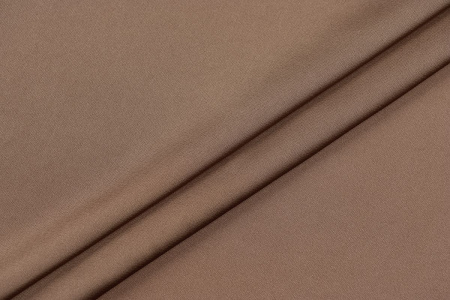 Ткань плательно-блузочная однотонная Армани шелк, Maks Style, цвет коричневый, арт 1132 D-44