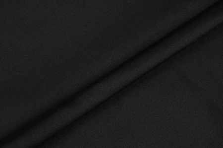Ткань костюмная замша однотонная, Maks Style, цвет черный, арт. MS- 3248 D-12