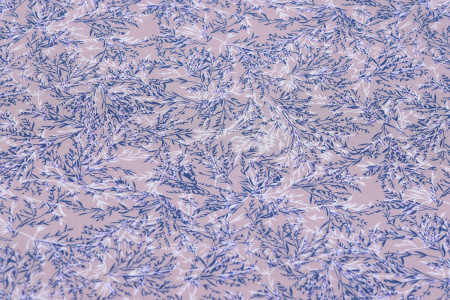 Ткань плательно-блузочная штапель, Maks Style, вискоза 100%, растительный принт сиреневый, арт. MS-1237 D-LZD621060 C-3