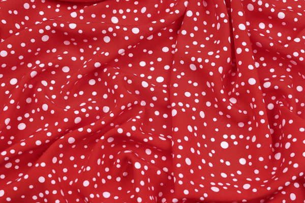 Ткань плательно-блузочная штапель, Maks Style, вискоза 100%, горох, арт. 1146 D-32 С-6