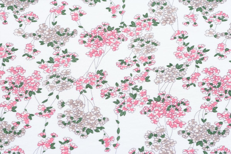 Ткань плательно-блузочная вискоза нейлон, Maks Style, вискоза 80%, нейлон 20%, цветочный принт, арт. MS- 1120 D- 5 С- 1