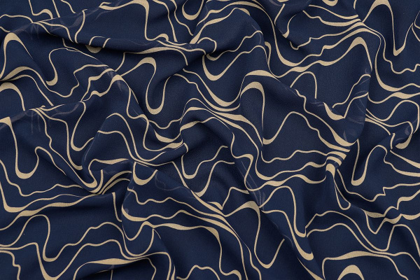 Ткань плательно-блузочная шифон, Maks Style, арт MS- 1235 D-5 C-3