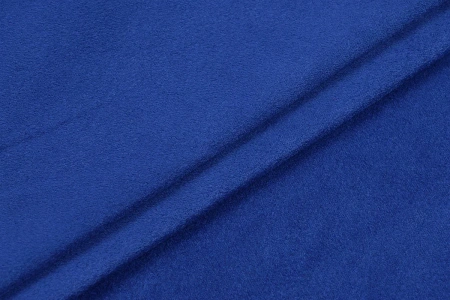 Ткань костюмная замша однотонная, Maks Style, цвет синий, арт. MS- 3248 D-4