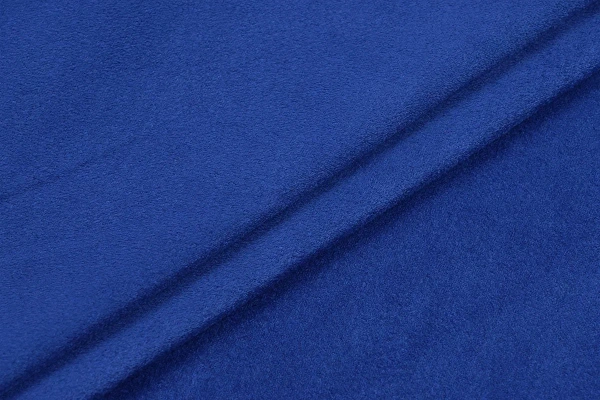 Ткань костюмная замша однотонная, Maks Style, цвет синий, арт. MS- 3248 D-4