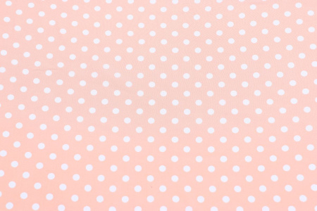 Ткань плательно-блузочная штапель, Maks Style, вискоза 100%, персиковый принт горох, арт. 1105 D-18