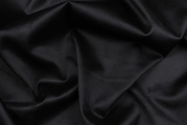 Ткань костюмная замша однотонная, Maks Style, цвет черный, арт. MS- 3248 D-12