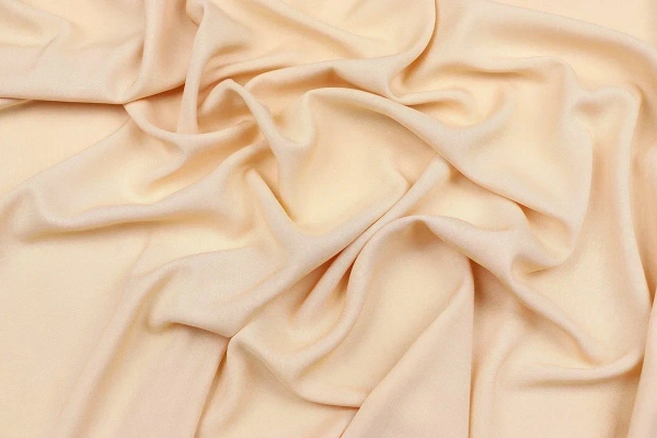 Ткань плательно-блузочная штапель однотонный, Maks Style, вискоза 100%, цвет бежевый, арт. MS- 2453 D-5