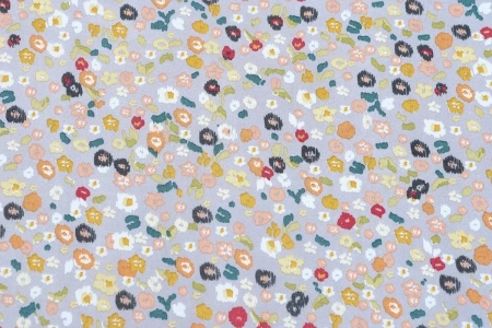 Ткань плательно-блузочная шифон, Maks Style, цветочный принт, арт.MS- 1234 D-12 C-1