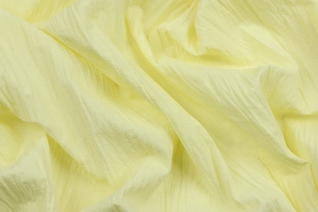 Ткань плательно-блузочная марлевка однотонная, Maks Style, хлопок 100%, цвет желтый, арт. 1114 D-3