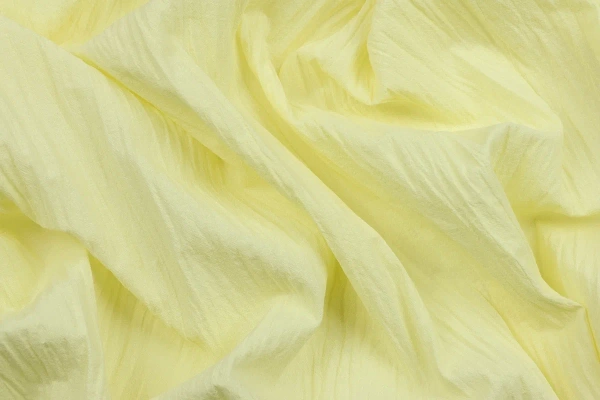 Ткань плательно-блузочная марлевка однотонная, Maks Style, хлопок 100%, цвет желтый, арт. 1114 D-3