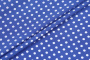 Ткань плательно-блузочная штапель, Maks Style, вискоза 100%, синий принт горох, арт. MS- 1146 D-30 С-4