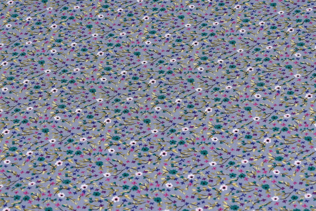 Ткань плательно-блузочная штапель, Maks Style, вискоза 100%, цвет ткани сиреневый, мелкие цветы, арт. MS- 1226 D-33 C-2