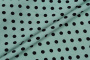 Ткань плательно-блузочная штапель, Maks Style, вискоза 100%, зеленый принт горох, арт. MS- 1146 D-28 С-1
