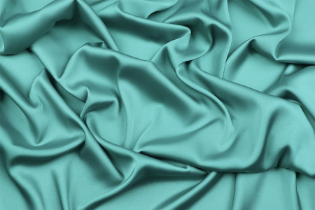 Ткань плательно-блузочная однотонная Армани шелк, Maks Style, цвет мятный, арт 1132 D-42